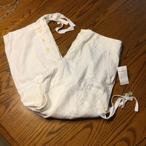 Vintage NWT Ralph Lauren linen cargo capris